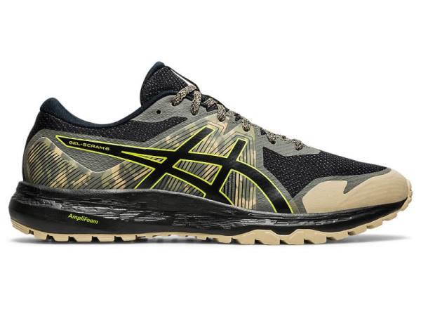 Asics Trailschoenen Heren, GEL-SCRAM 6 Zwart/LichtGroen - Asics Online Bestellen | B3786915-DN